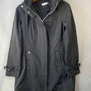 Calvin Klein Anorak Women's Size Small Water / Wind Resistant Coat Packable Hood